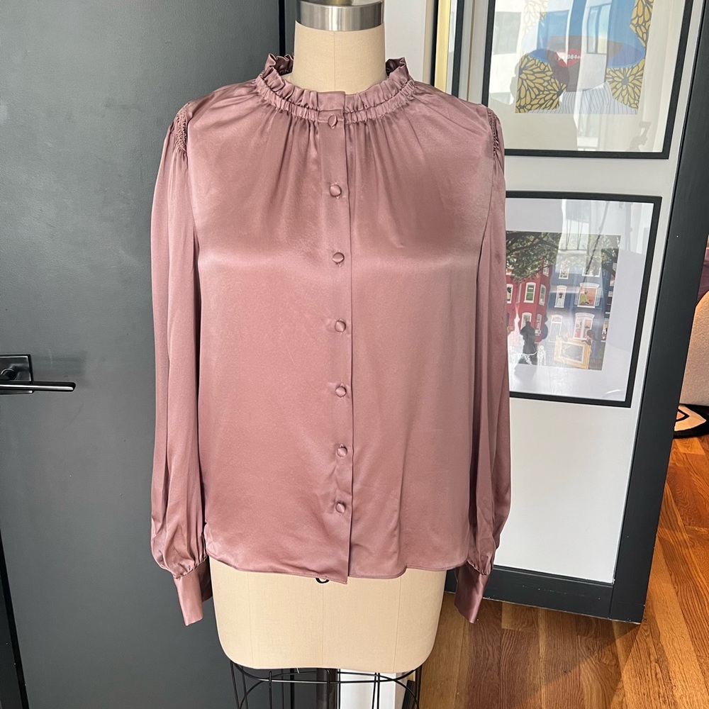 Kate Spade Satin Blouse size small